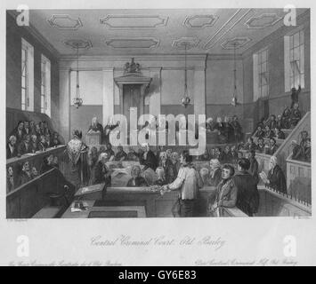 Zentralen Strafgerichtshof des Old Bailey Stockfoto
