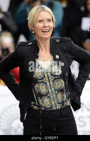 San Sebastian, Spanien. 16. Sep, 2016. Cynthia Nixon ist gesehen, Ankunft am 64. Filmfestival von San Sebastián am 16. September 2016 in San Sebastian, Spanien. | Nutzung weltweit Credit: Dpa/Alamy Live-Nachrichten Stockfoto