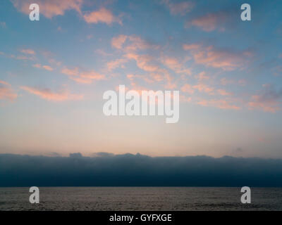 Sonnenaufgang über der Nordsee Stockfoto