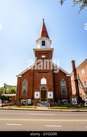 Mt. Zion First African Baptist Church, 105 Ridge Street, Charlottesville, Virginia Stockfoto