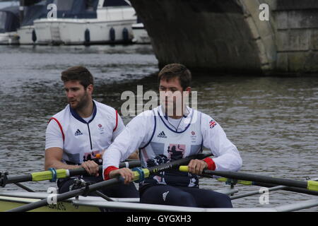 Phil Congdon und Jonathan "Jonny" Walton Team GB Rowing Team Stockfoto