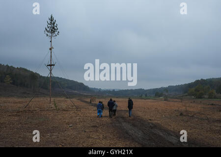 Getestet die ZAD - Staudamm von Sivens - 11.05.2014 - Frankreich /? MIDI-Pyrenee? / Lisle-Sur-Tarn - 5. November 2014 - getestet ZAD - Bereich wo der Damm und das Wasserreservoir gebaut werden müssen. 13 Hektar wurden bereits erstellt.   -Nicolas Remene / Le Pictorium Stockfoto