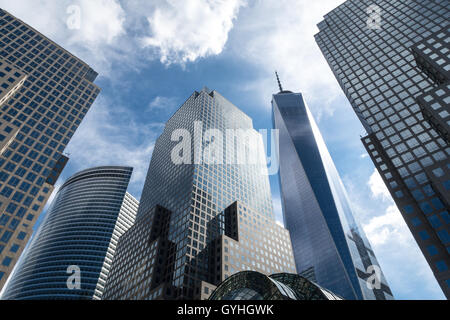 One World Trade Center und Brookfield Place, Lower Manhattan, NYC, USA Stockfoto
