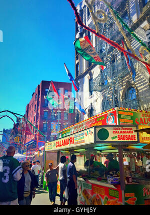 2016 fest des San Gennaro, Mulberry Street, New York, USA Stockfoto