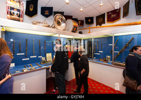 Innen / innen der Armee Musikmuseum. Kneller Hall, Whitton, Twickenham. UK Stockfoto