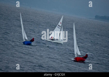 Racing auf dem Clyde Stockfoto