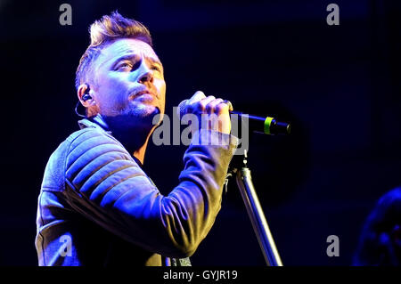 Ronan Keating Zeit mein Leben Tour in Newcastle City Hall, Newcastle Upon Tyne | Mittwoch, 14. September 2016 Stockfoto