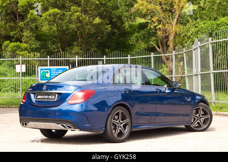 Hong Kong, China 18. Juli 2016: Mercedes-Benz C 43 2016 Probefahrt Tag am 18. Juli 2016 in Hong Kong. Stockfoto