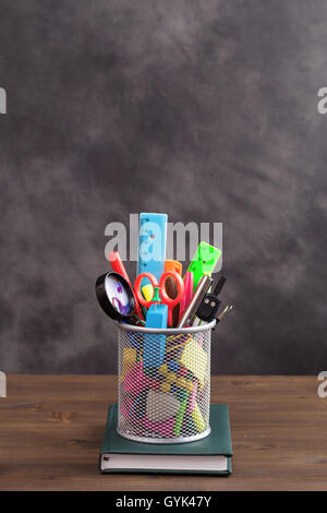 Schreibwaren mit notebook Stockfoto