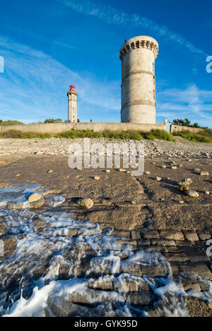 Leuchtturm Phare des Baleines, Saint Clement des Baleines, Ile de Ré, Charente-Maritime, Frankreich, EU, Europa Stockfoto