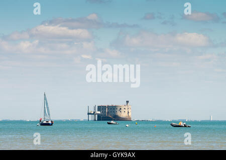 Fort Boyard, in der Nähe von Ile d'Oleron, Charente-Maritime, Frankreich, Europa Stockfoto