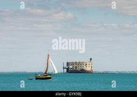 Fort Boyard, in der Nähe von Ile d'Oleron, Charente-Maritime, Frankreich, Europa Stockfoto