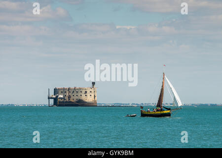 Fort Boyard, in der Nähe von Ile d'Oleron, Charente-Maritime, Frankreich, Europa Stockfoto