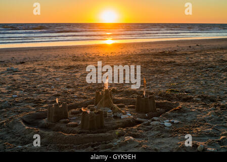 Frankreich, Charente Maritime, Ile d'Oleron, Saint-Trojan-Les Bains, Grand Beach oder Giraudiere Beach Stockfoto