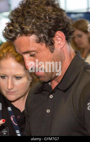 Schauspieler Patrick Dempsey Autogramme in Austin, Texas Stockfoto