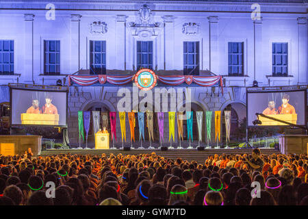 Gegangen, um Texas Feier an der University of Texas in Austin Stockfoto