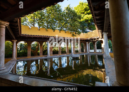 Stadtwerke. XIX. Jahrhunderts. Castello Empuries. Stockfoto
