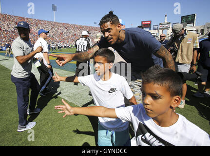 Los Angeles, Kalifornien, USA. 18. September 2016. Matt Barnes besucht in einem NFL-Football-Spiel zwischen den Los Angeles Rams und Seattle Seahawks, Sonntag, 18. September 2016, in Los Angeles. Die Rams gewannen 9-3. Bildnachweis: Ringo Chiu/ZUMA Draht/Alamy Live-Nachrichten Stockfoto