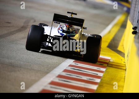 Motorsport: FIA Formula One World Championship 2016, Grand Prix von Singapur, #77 Valtteri Bottas (FIN, Williams Martini Racing), Stockfoto