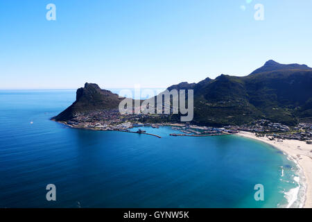 Hangberg mit Meerblick Stockfoto