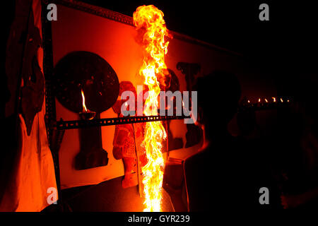 Grand Schattenspiel in Nacht Stockfoto