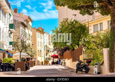 Straßenansicht in Cannes Stockfoto