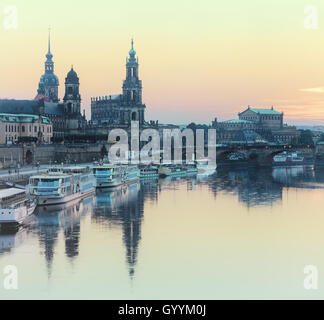 Alte Stadt von Dresden, Sachsen, Deutschland Stockfoto