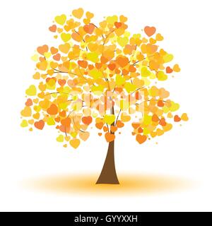 Schöner Herbst Baum Stock Vektor