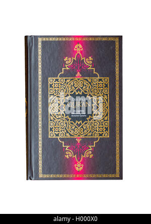 Buch Koran, der Edle Qur'an, Koran, das heilige Buch des Islam, Deutsche Ausgabe Stockfoto