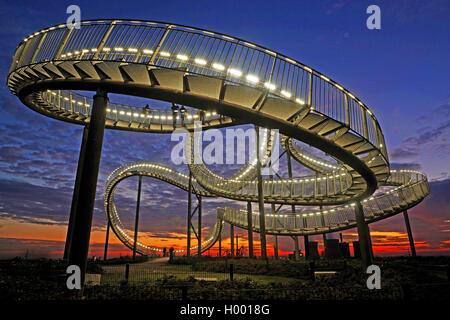 Tiger und Turtle, Kunst Installation und Wahrzeichen, Deutschland, Nordrhein-Westfalen, Ruhrgebiet, Duisburg Stockfoto