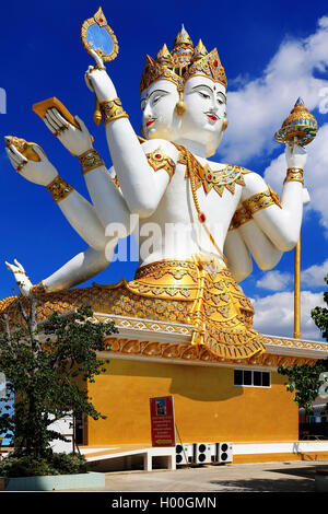 Brahma, der Schöpfer, Gott in der Trimurti des Hinduismus, Thailand Chachoengsao Stockfoto