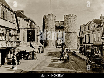 westgate, canterbury, kent, 1900er Jahre Stockfoto