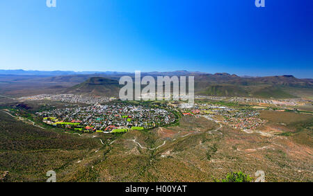 Blick auf die Stadt Graaff-Reinet, Südafrika, Eastern Cape Stockfoto