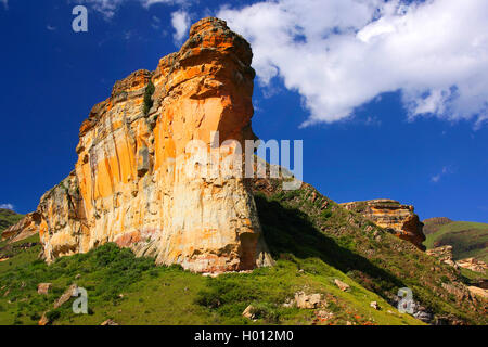 Felsformation im Golden Gate Highlands National Park, Südafrika, Golden Gate Highlands National Park Stockfoto