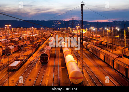 Schalter yard Hagen-Vorhalle, Deutschland, Nordrhein-Westfalen, Ruhrgebiet, Hagen Stockfoto