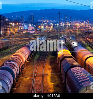 Schalter yard Hagen-Vorhalle, Deutschland, Nordrhein-Westfalen, Ruhrgebiet, Hagen Stockfoto