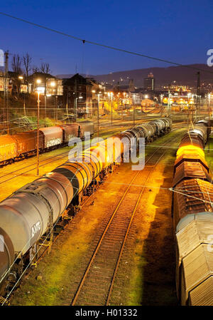 Schalter yard Hagen-Vorhalle, Deutschland, Nordrhein-Westfalen, Ruhrgebiet, Hagen Stockfoto