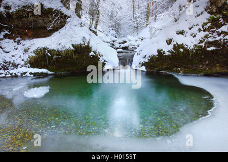 Kleiner Fluss Urnaesch, Schweiz, Appenzell Stockfoto