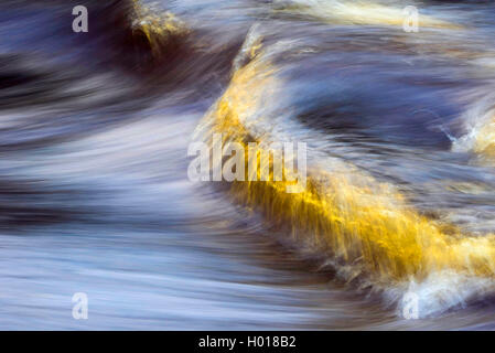 Streaming Wasser, Deutschland, Niedersachsen Stockfoto