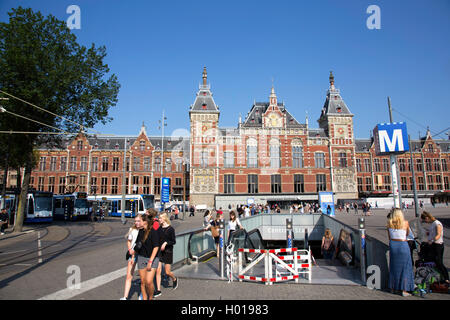 Amsterdam Centraal Station Stockfoto