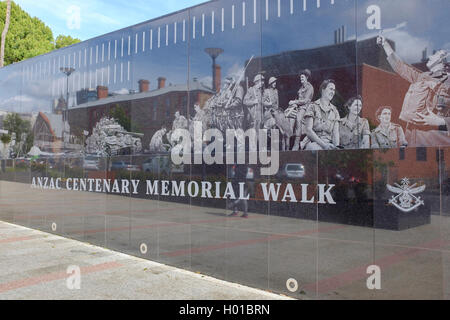 Die neue ANZAC Centenary Memorial Walk in der Nähe von North Terrace Adelaide Australien Stockfoto