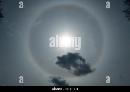 Sun Halo über Hamburg, Deutschland, Hamburg Stockfoto