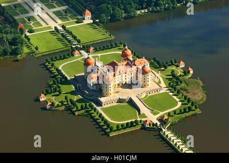 Schloss Moritzburg, 20.06.2016, Luftaufnahme, Deutschland, Sachsen Stockfoto