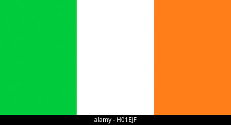 Flagge von Irland, Irland Stockfoto