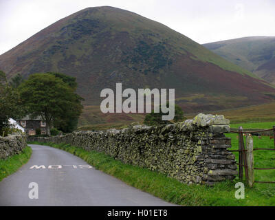 Souther fiel auf der Rückseite Blencathra; Bestandteil der Jagdgebiet von Blencathra Foxhounds, im Lake District Stockfoto