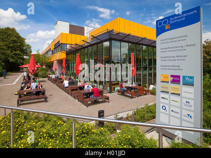 Food Court auf dem Campus der TU Dortmund, Deutschland, Nordrhein-Westfalen, Ruhrgebiet, Dortmund Stockfoto