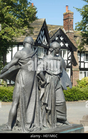 Port Sunlight Garden Village, Wirral, Großbritannien Stockfoto