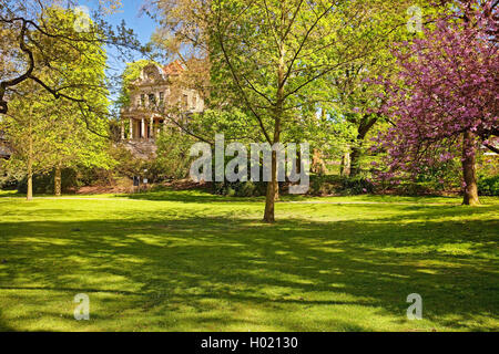 Thyssen Park mit Villa Josef Thyssen, Deutschland, Nordrhein-Westfalen, Ruhrgebiet, Mülheim/Ruhr Stockfoto