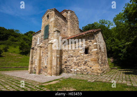 San Miguel de Lillo, Pre-romanische Kirche, Jahrhundert IX Stockfoto