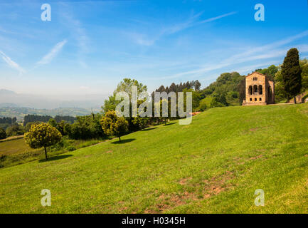 Santa María del Naranco Pre-romanische Kirche Jahrhundert IX Stockfoto